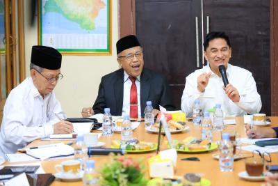 Wagub Banten Dimyati Natakusumah pada rapat koordinasi bersama BAZNAS Provinsi Banten. Foto : Humas Pemprov