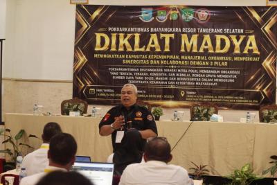 Pengurus Resor POKDAR Kamtibmas Polres Tangerang Selatan menggelar Diklat Madya. (Ist)