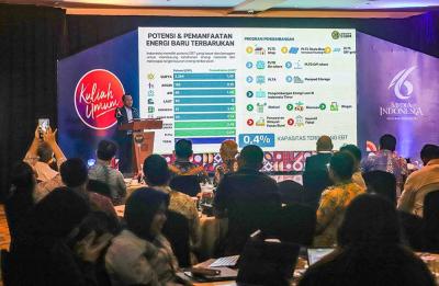 Menteri ESDM saat memberikan sambutan dalam sebuah acara do Hotel Borobudur. Foto : Ist