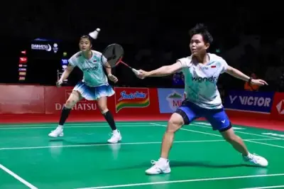 Wakil Ganda putri Indonesia Amallia Cahaya Pratiwi/Siti Fadia Silva Ramadhanti. Foto : Ist