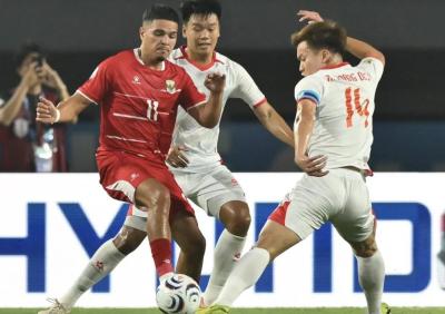 Laga Timnas Garuda dicukur Vietnam 3-0. Foto : Ist