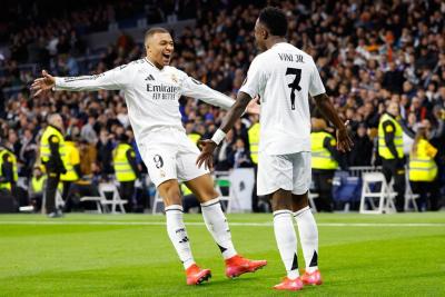 Andalan Madrid Mbappe dan Vinicius. Foto : Ist