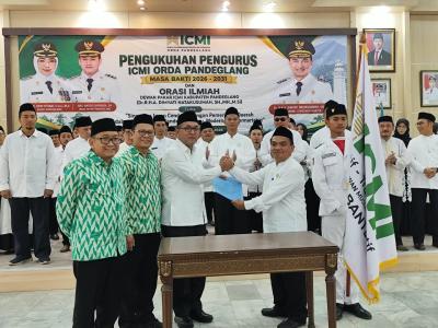 Pelantikan pengurus ICMI Orda Pandeglang periode 2026-2031, di Pendopo Pandeglang, Jumat (18/9/2026).(Istimewa)