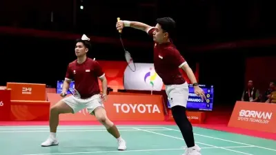 Pasangan ganda putra Leo/Daniel persembahkan medali emas Asian Games 2026. Foto : Ist