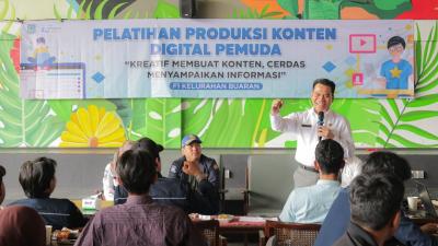 Pelatihan Produksi Konten Digital Pemuda yang digelar Dinas Komunikasi dan Informatika (Diskominfo) Kota Tangsel. (Dok. Humas Pemkot Tangsel)