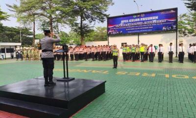 PATUH JAYA - Polres Tangsel gelar apel untuk Operasi Patuh Jaya yang berlangsung sampai 8 November 2026.