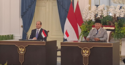 Pertemuan Presiden Prabowo Subianto dan Presiden Mesir Abdel Fattah El-Sisi di Istana Negara, Minggu (11/10/2026). Foto : Ist
