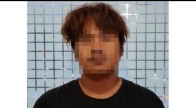 AF (21), tersangka pembegalan terhadap pengemudi taksi online di Pamulang. Foto ; Ist